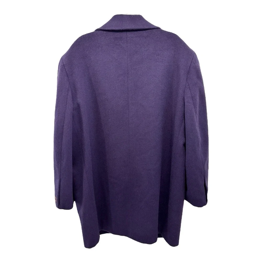 Vtg Paul et Duffier Coat Womens 14 Purple Jewel Tone Soft Wool Blend Lined‎ USA